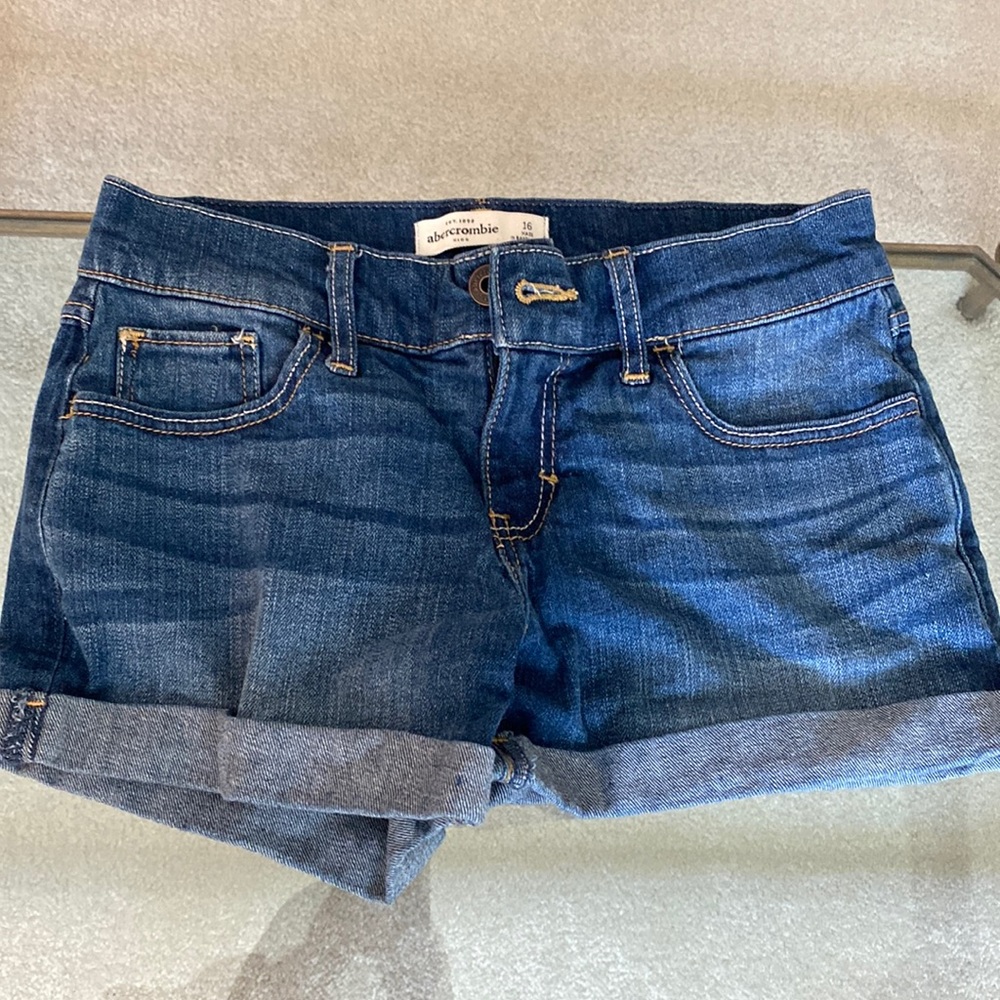 Abercrombie girls size 16 jean shorts
